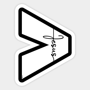 He is Greater than I Sticker